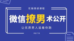花镇-微信[撩男术]全公开，让优质男人追着你跑-恋爱猫