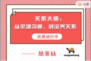 丛非从《从灵魂沟通 ,到滋养关系》网盘下载-恋爱猫