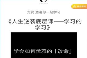 方赏《人生逆袭底层课—学习的学习》-恋爱猫